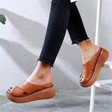 Pairmore Platform Open Toe Comfy Slippers Casual Slide Sandals