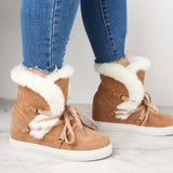 Pairmore Women's Winter Warm Wedge Heel Suede Boots