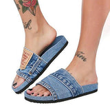 Pairmore Women's Stylish Denim Slides Sandals
