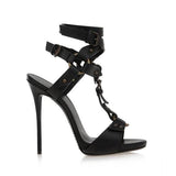 Pairmore Gladiator Split Leather Ankle Strap High Heels