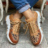 Pairmore Women Leopard Print Colorblock Sneakers