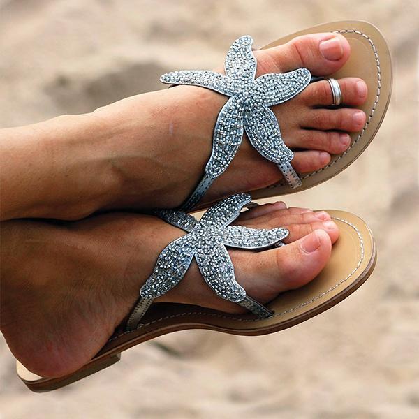 Pairmore Women Starfish Beach Flat Sandals