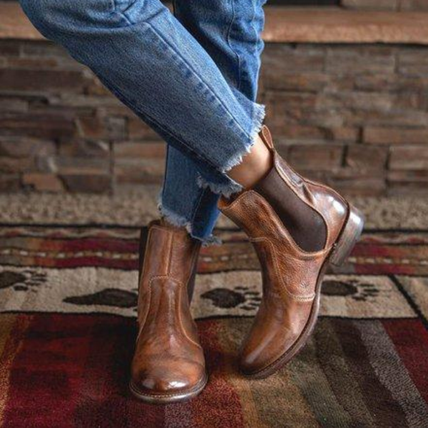 Pairmore Vintage Low Heel Pull-on Ankle Boots
