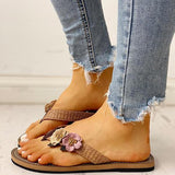 Pairmore Flower Design Flat Sandals