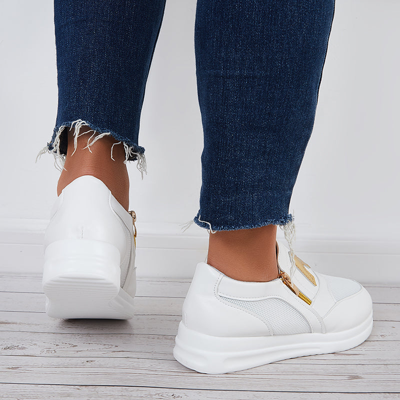 Pairmore Casual Platform Heel Loafers Lightweight Flats Slip on Walking Shoes