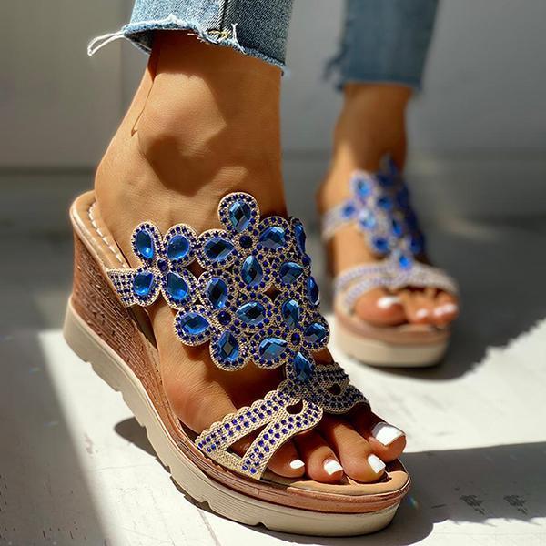 Pairmore Studded Platform Wedge Casual Slingback Sandals