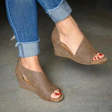 Pairmore Women Summer Vintage Wedge Sandals