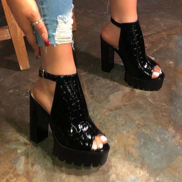 Pairmore PU Leather Chunky Heels