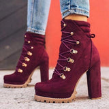 Pairmore Suede Chunky Heel Ankle Boots