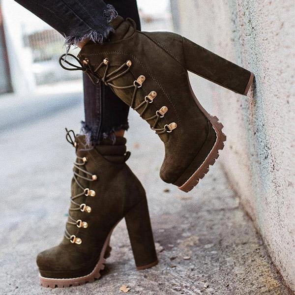 Pairmore Suede Chunky Heel Ankle Boots