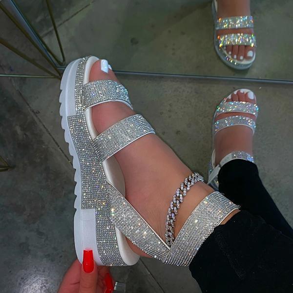 Pairmore Bright Diamond Sexy Platform Sandals