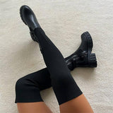 Pairmore Knitted Over The Knee Thigh High Long Boots