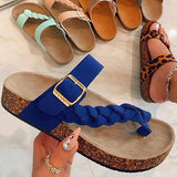 Pairmore Women's Stylish Plaited Toe Loop Flat Sandals