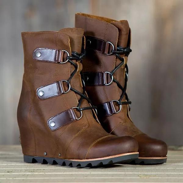 Pairmore Women's Wedge Mid Waterproof Vegan Leather Boots