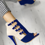 Pairmore Hollow Out Buckled High Heels
