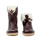 Pairmore Women Winter Vintage Boots Warm Unisex Lace-Up Shoes