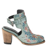 Pairmore Vintage Floral Embroidery Round Toe Ankle Bootie